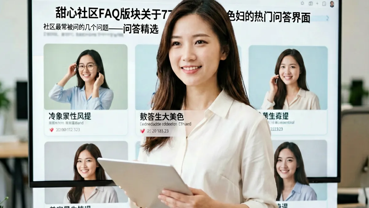 甜心社区FAQ版块关于7777色鬼欧美色妇的热门问答界面